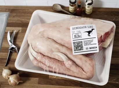 Carne fresca de dinosaurio